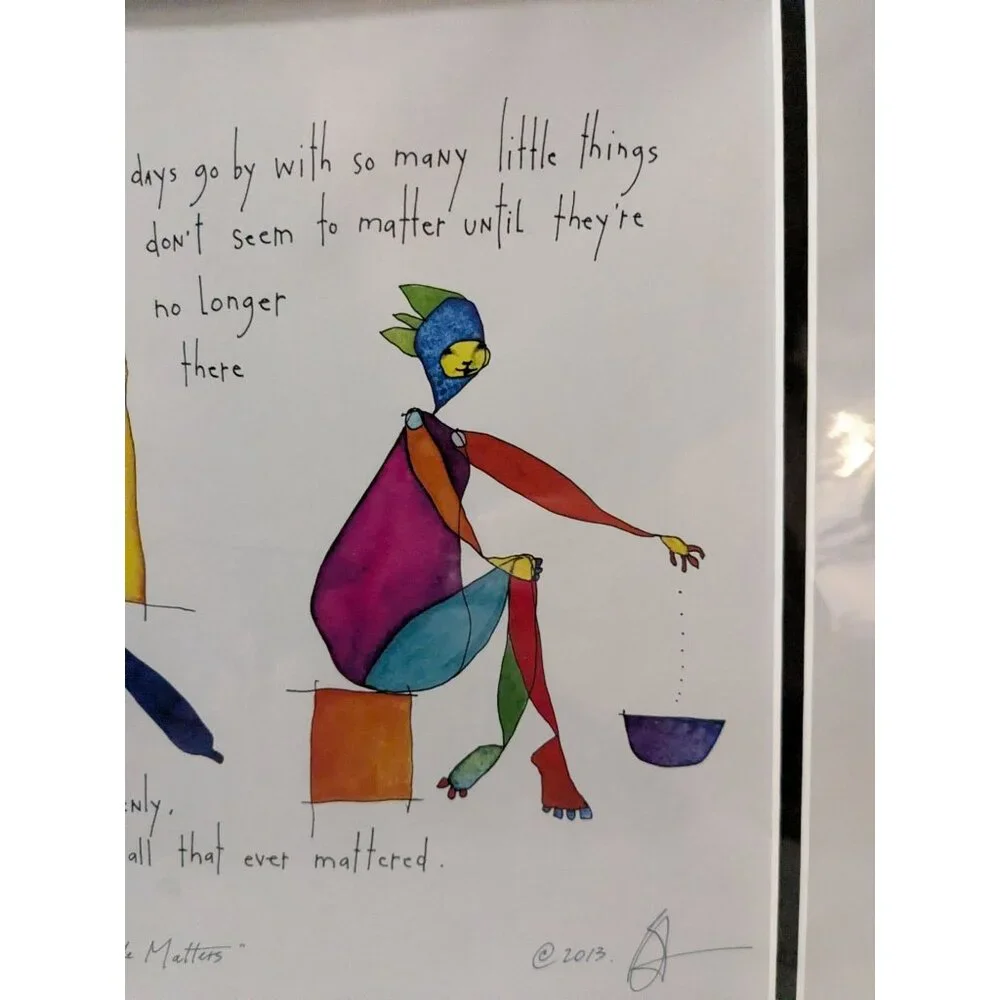 Brian Andreas "Little Matters" Framed Print 11" x 14" - Picture 8 of 13